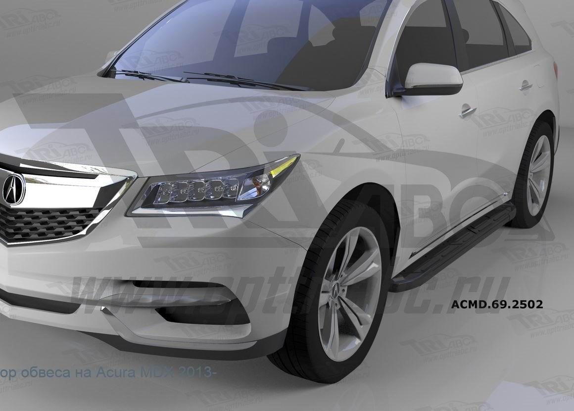 Can Otomotiv ACMD.69.2502 пороги алюминиевые (Corund Black) Acura MDX (2014-)