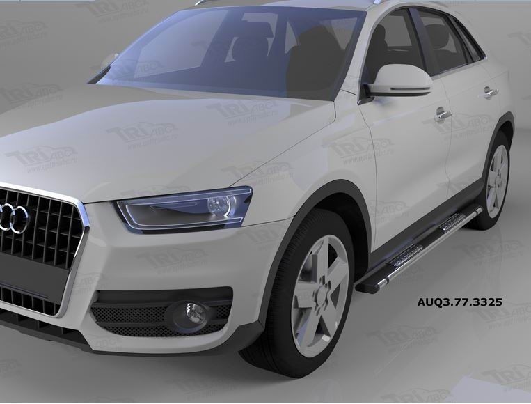 Can Otomotiv AUQ3.77.3325 пороги алюминиевые (Emerald Black) Audi Q3 (2011-)