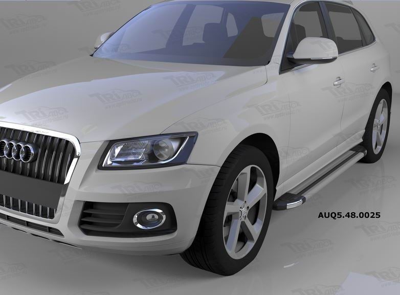 Can Otomotiv AUQ5.48.0025 пороги алюминиевые (Brillant) Audi Q5 (2009-) (серебр)