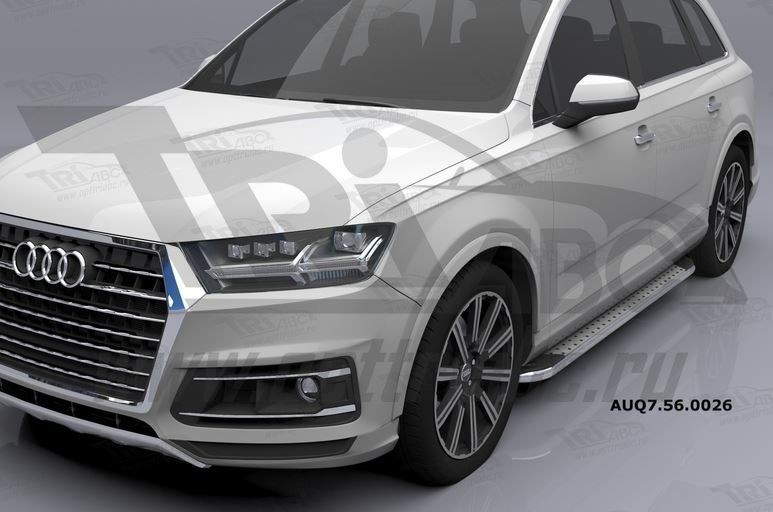 Can Otomotiv AUQ7.56.0026 (A) пороги алюминиевые (Opal) Audi Q7 (2015-) с панорамной крышей