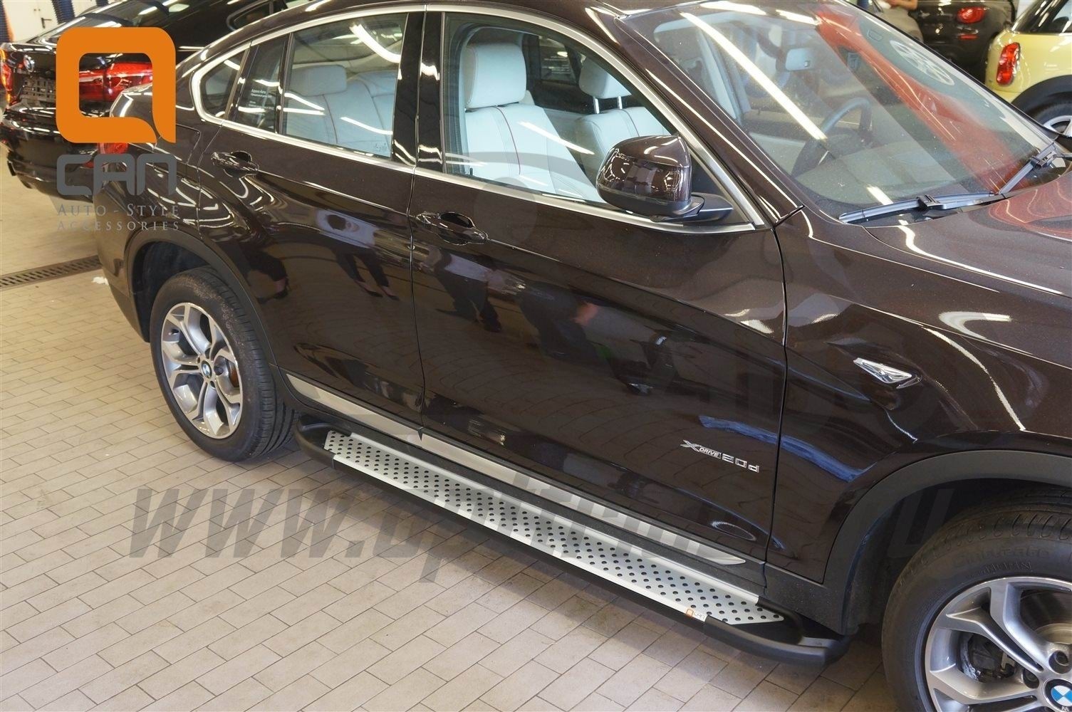 Can Otomotiv BMX3.51.0034 пороги алюминиевые (Sapphire Silver) BMW X3 (F25 2010-)