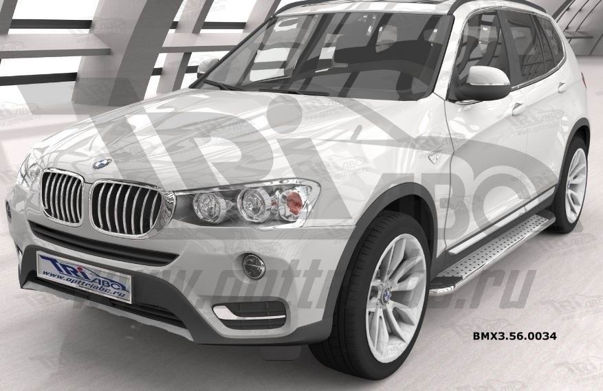 Can Otomotiv BMX3.56.0034 пороги алюминиевые (Opal) BMW X4 (2014-)