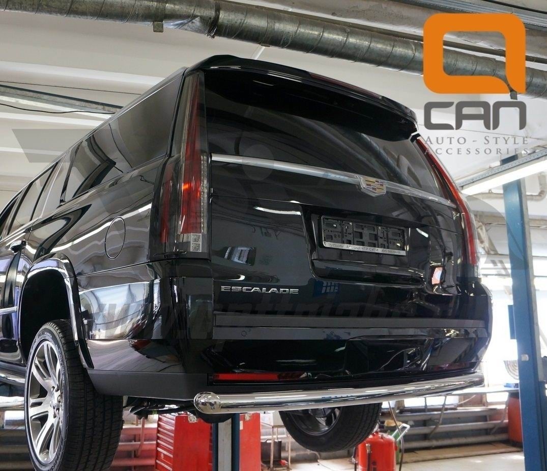 Can Otomotiv CAES.57.3349 защита заднего бампера Cadillac Escalade (2014-) (одинарная) d 76