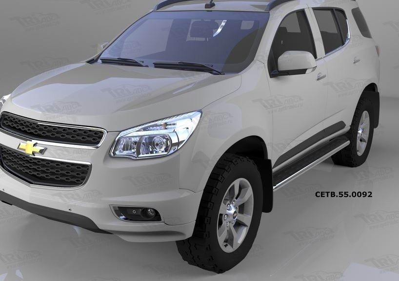 Can Otomotiv CETB.55.0092 пороги алюминиевые (Ring) Chevrolet TrailBlazer (2013-)