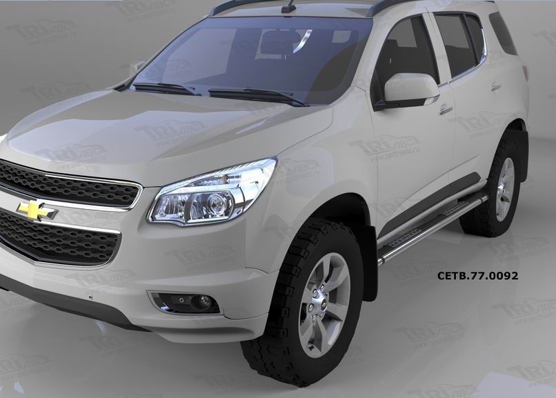 Can Otomotiv CETB.77.0092 пороги алюминиевые (Emerald Black) Chevrolet TrailBlazer (2013-)