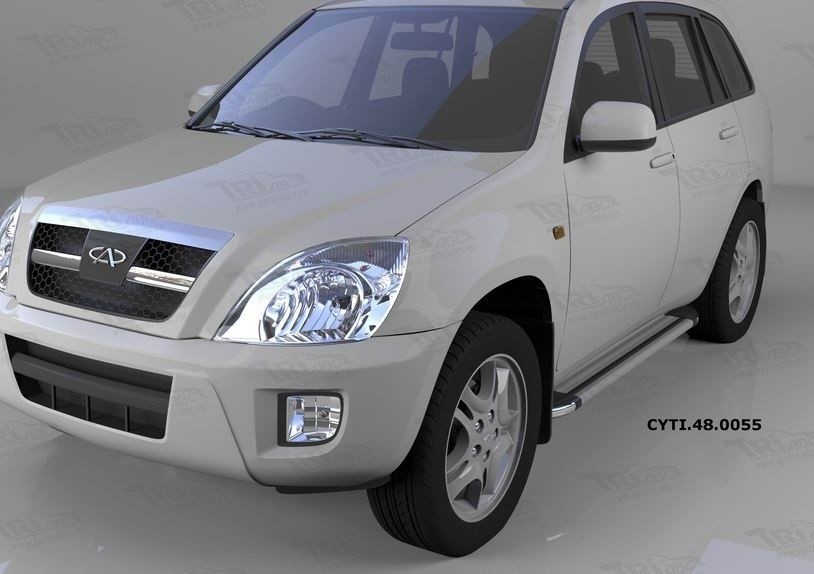 Can Otomotiv CYTI.48.0055 пороги алюминиевые (Brillant) Vortex Tingo(2010-) (серебр)