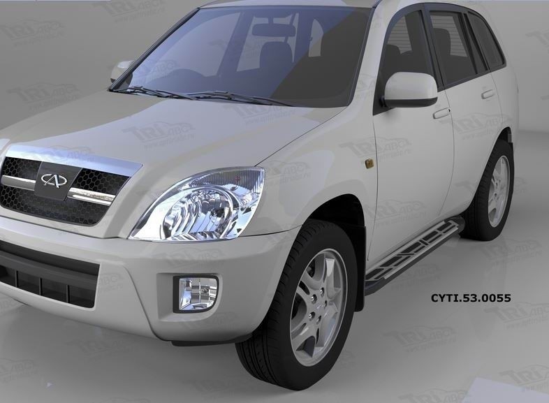 Can Otomotiv CYTI.53.0055 пороги алюминиевые (Corund Silver) Vortex Tingo (2010-)