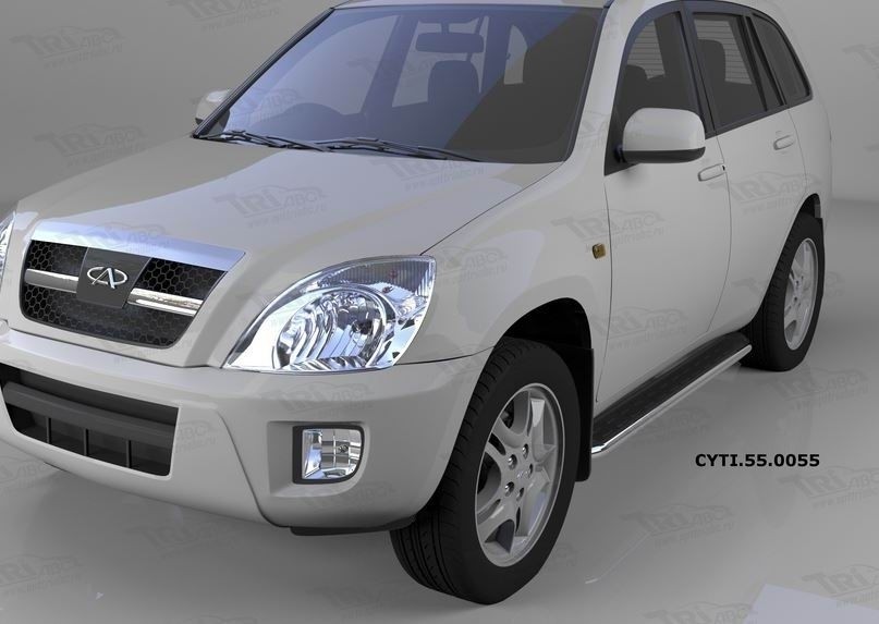 Can Otomotiv CYTI.55.0055 пороги алюминиевые (Ring) Chery Tiggo (2006-)