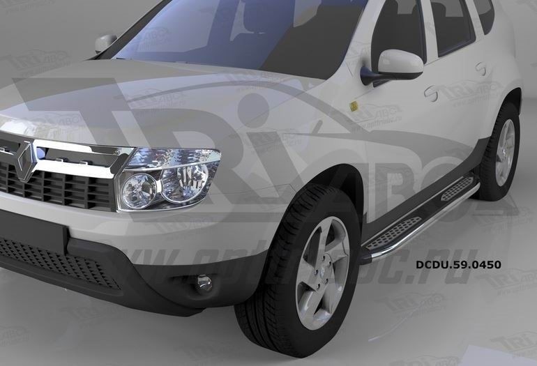 Can Otomotiv DCDU.59.0450 пороги алюминиевые (Zirkon) Renault Duster (2012-) / Nissan Terrano (2014-)