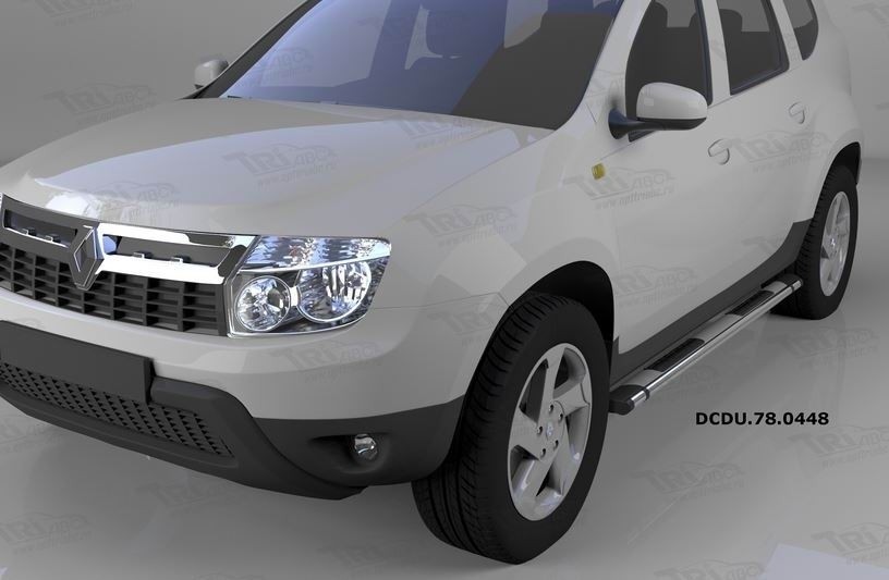 Can Otomotiv DCDU.78.0448 пороги алюминиевые (Emerald silver ) Renault Duster (2012-) / Nissan Terrano (2014-)
