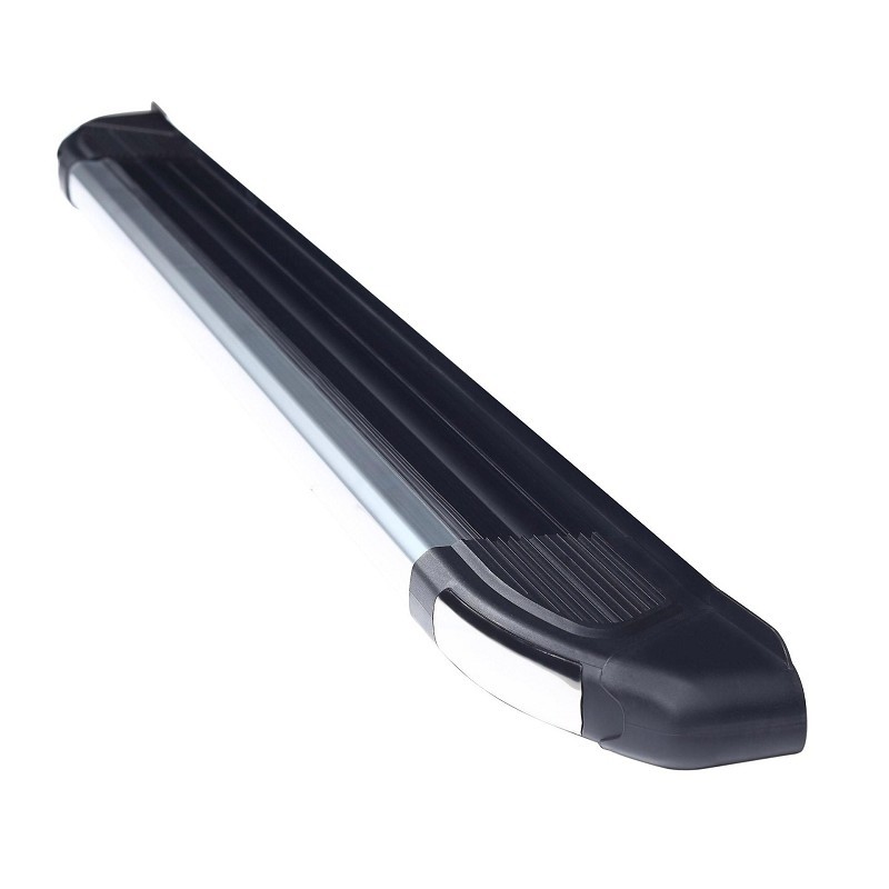 Can Otomotiv VWT5.48.3812 пороги алюминиевые (Brillant) Volkswagen T5/ T6 Caravelle (длинная база) (черн/нерж