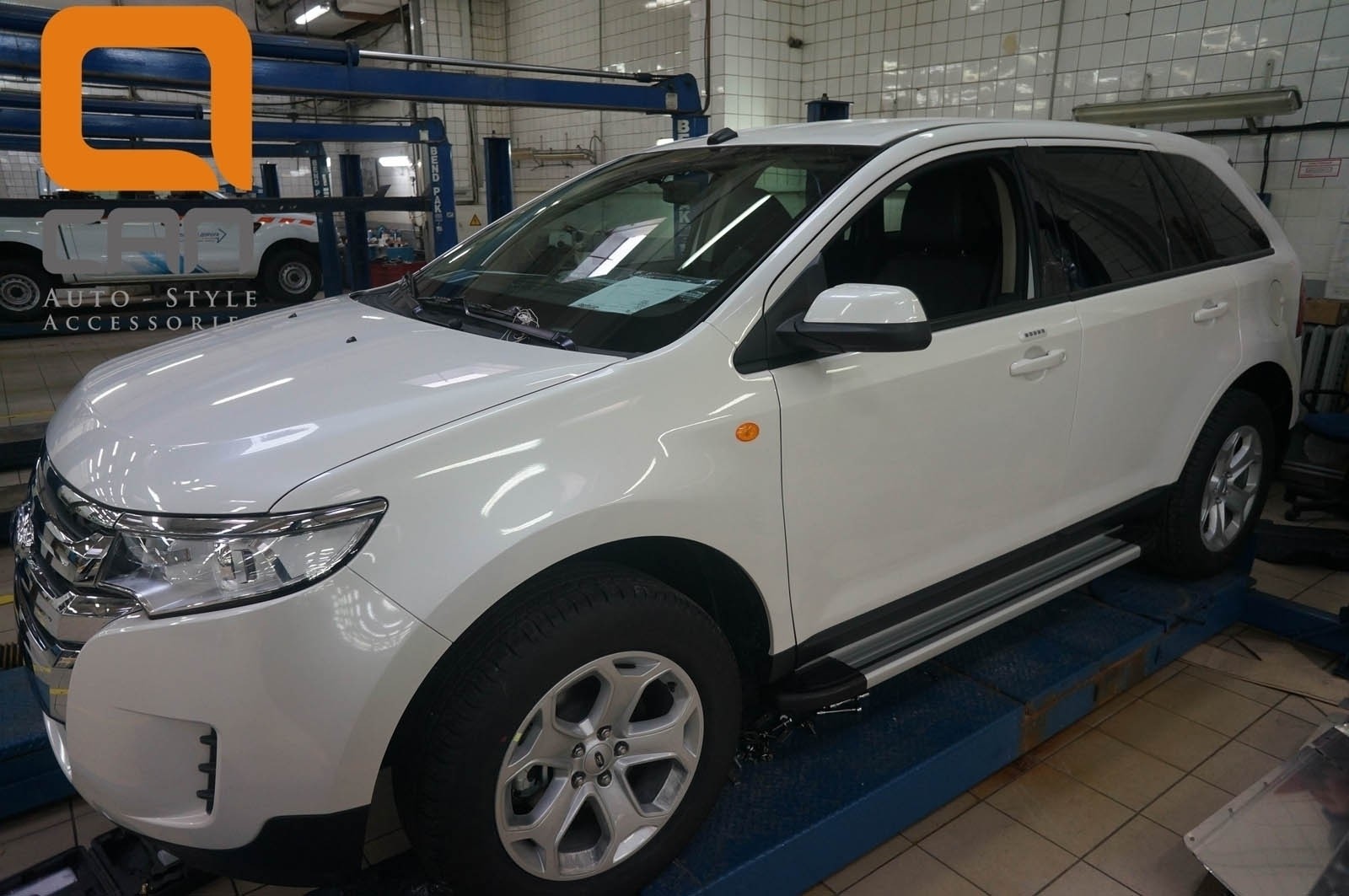 Can Otomotiv FOED.48.1860 пороги алюминиевые (Brillant) Ford Edge (2014-) (серебр)