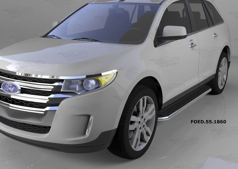 Can Otomotiv FOED.55.1860 пороги алюминиевые (Ring) Ford Edge (2014-)