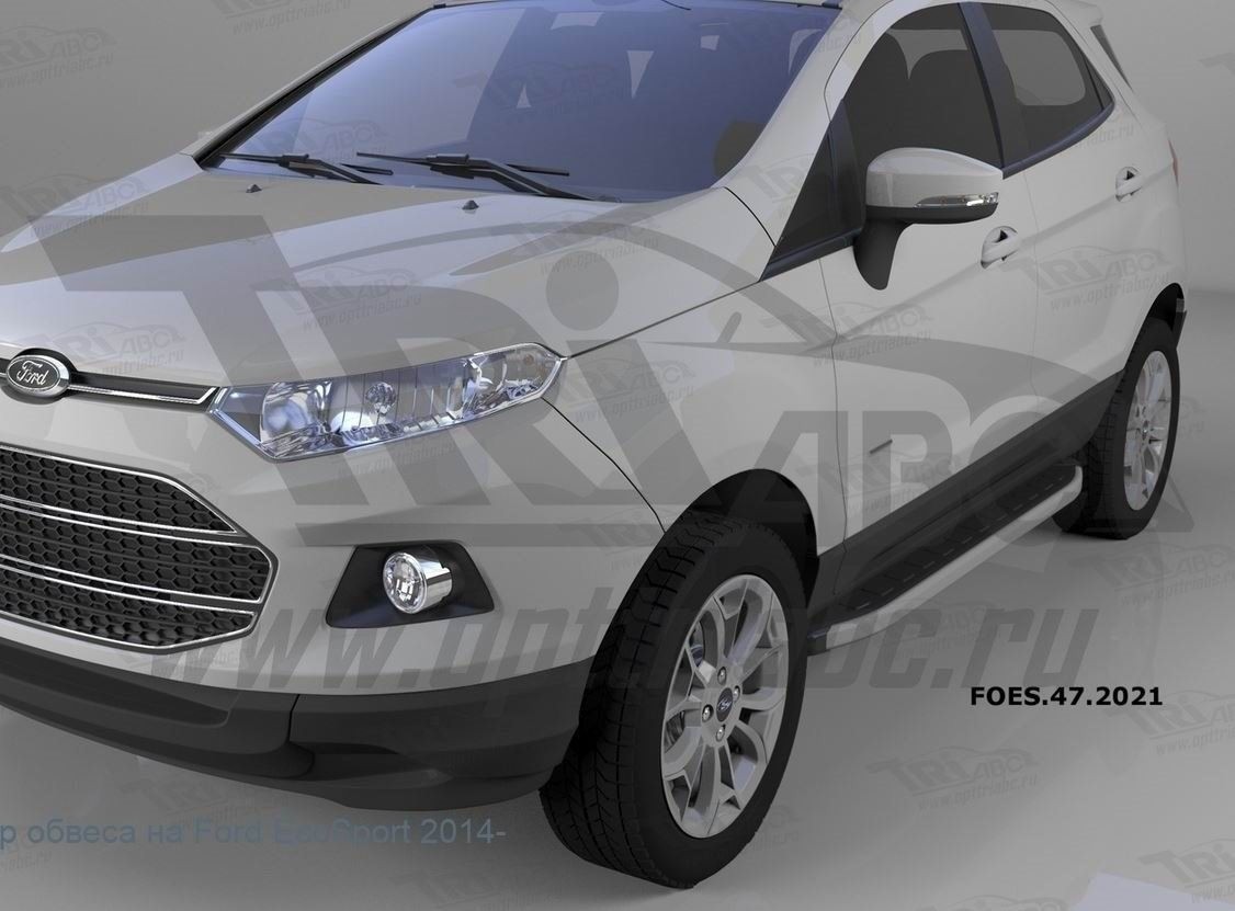 Can Otomotiv FOES.47.2021 пороги алюминиевые (Alyans) Ford EcoSport (2014-)