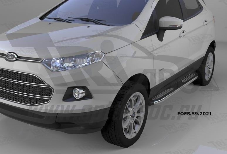 Can Otomotiv FOES.59.2021 пороги алюминиевые (Zirkon) Ford EcoSport (2014-)