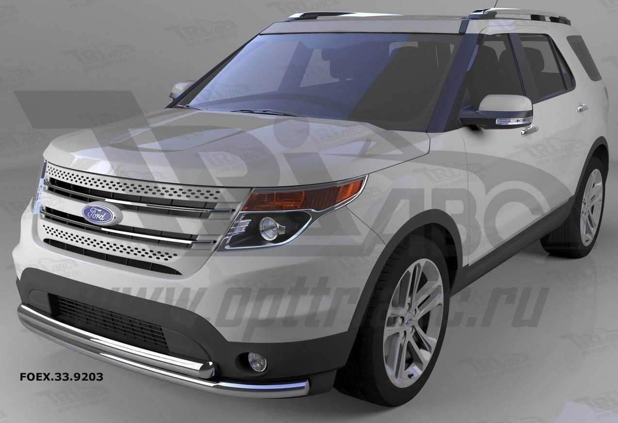 Can Otomotiv FOEX.33.9203 защита переднего бампера Ford Explorer (2013-2015) (двойная) d 60/60