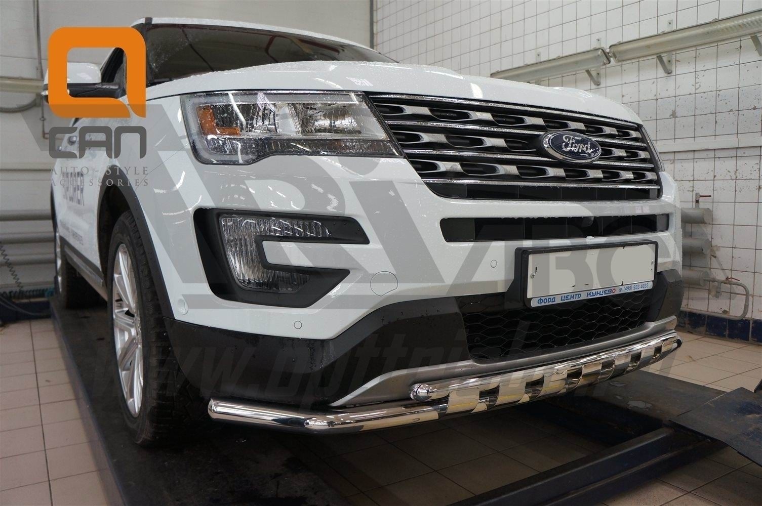 Can Otomotiv FOEX.33.9206 защита переднего бампера Ford Explorer (2015-) (Shark) d60/42