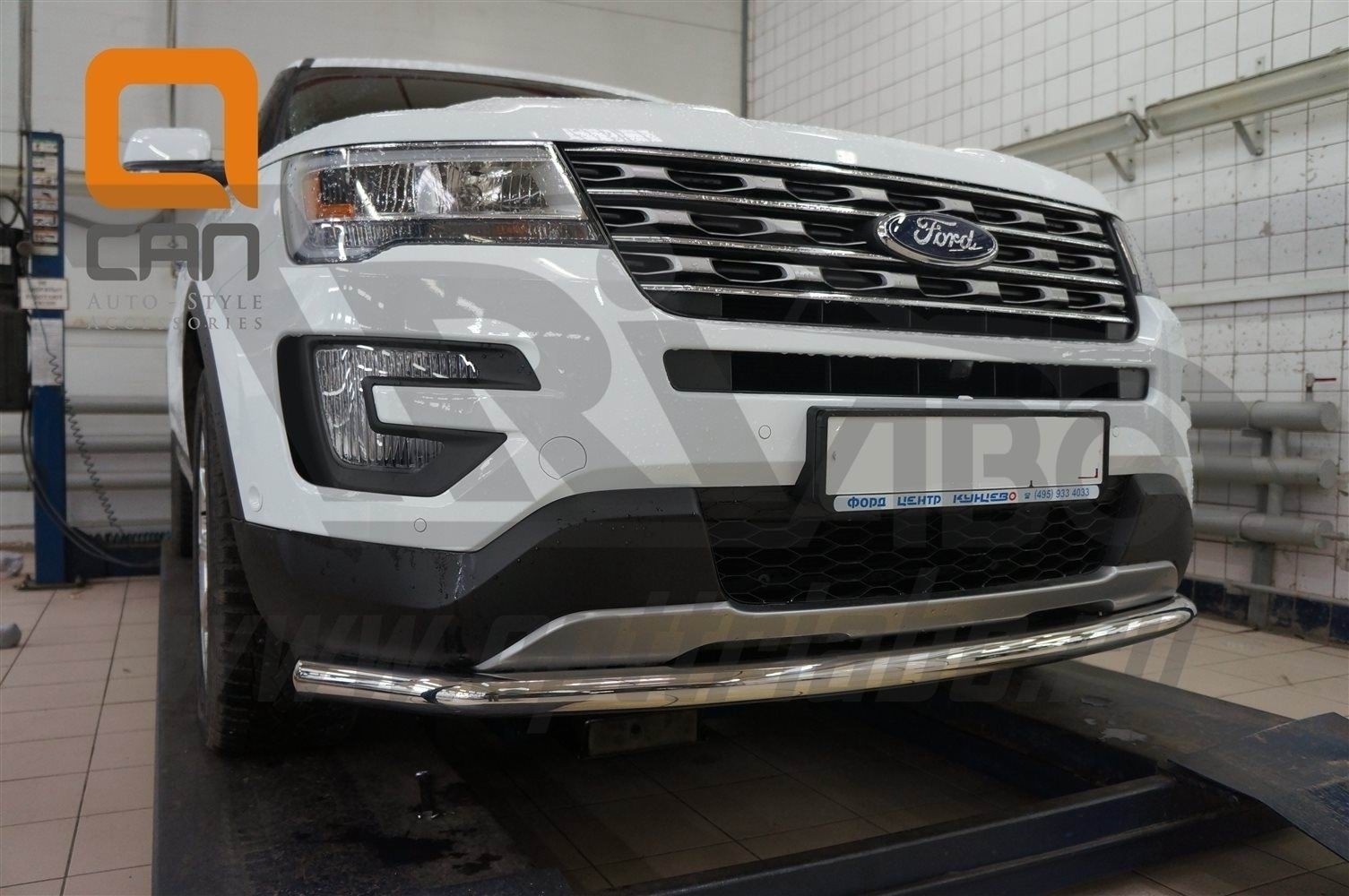 Can Otomotiv FOEX.33.9302 защита переднего бампера Ford Explorer (2015-) (одинарная) d60