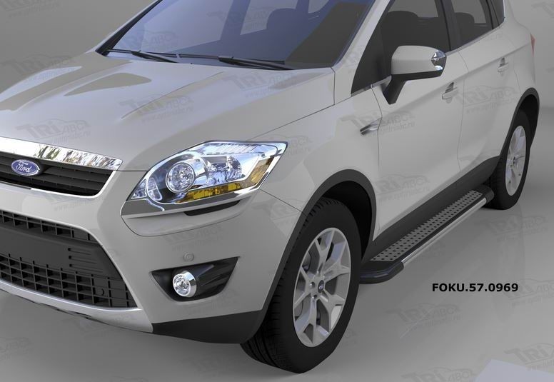 Can Otomotiv FOKU.57.0969 пороги алюминиевые (Topaz) Ford Kuga (2008-2013)