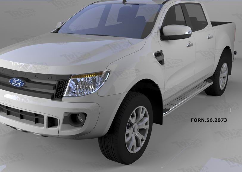 Can Otomotiv FORN.56.2873 пороги алюминиевые (Opal) Ford Ranger (2012-)