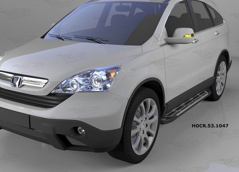 Can Otomotiv HOCR.53.1047 пороги алюминиевые (Corund Silver) Honda CR-V (2007-2012)