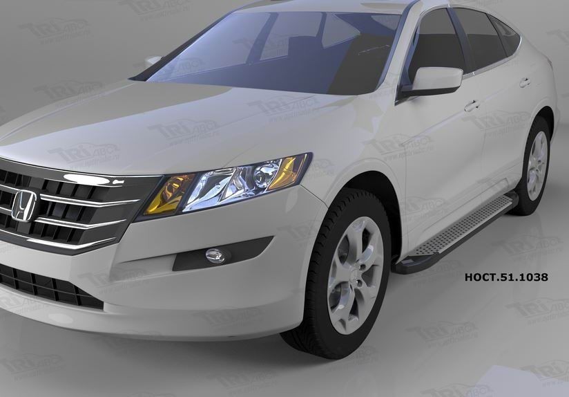 Can Otomotiv HOCT.51.1038 пороги алюминиевые (Sapphire Silver) Honda Crosstour (2010-) (нагр. до 40 кг.)