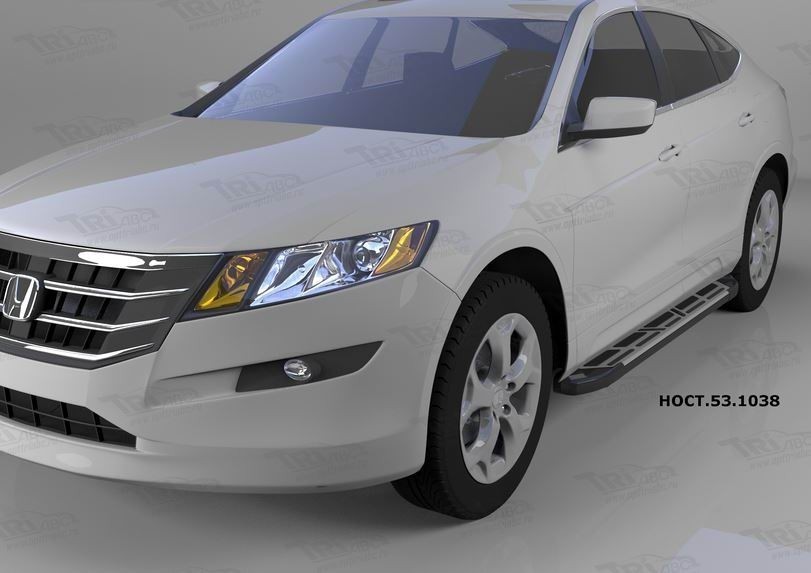 Can Otomotiv HOCT.53.1038 пороги алюминиевые (Corund Silver) Honda Crosstour (2010-) (нагр. до 40 кг.)