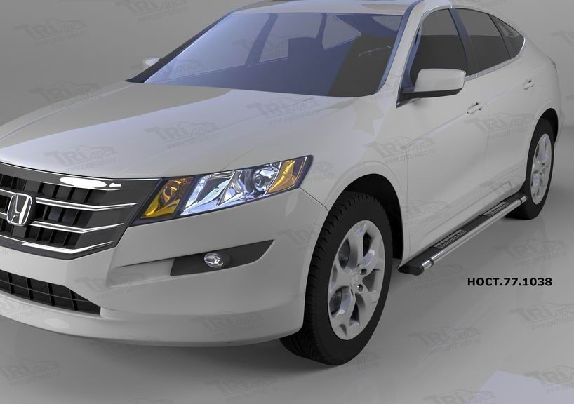 Can Otomotiv HOCT.77.1038 пороги алюминиевые (Emerald Black) Honda Crosstour (2010-) (нагр. до 40 кг.)