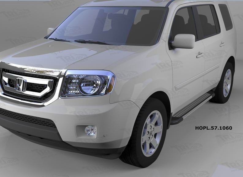 Can Otomotiv HOPL.57.1060 пороги алюминиевые (Topaz) Honda Pilot (2008-2010/2010-2015)