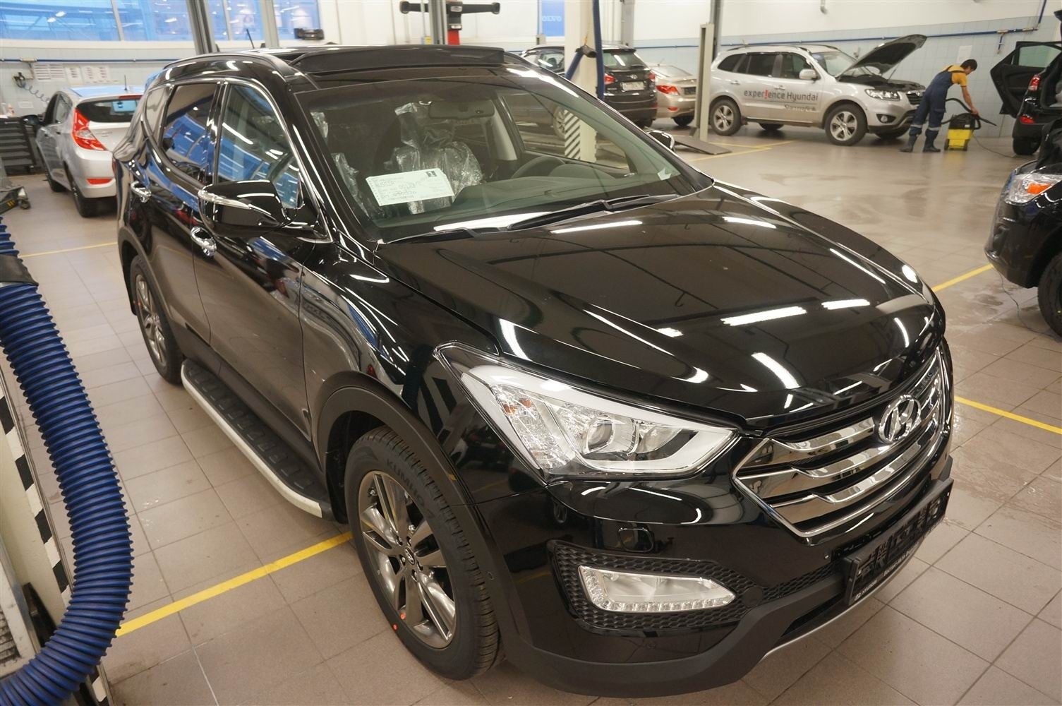 Can Otomotiv HYSA.47.1192 пороги алюминиевые (Alyans) Hyundai Santa Fe (2012-/2013-/2015-)