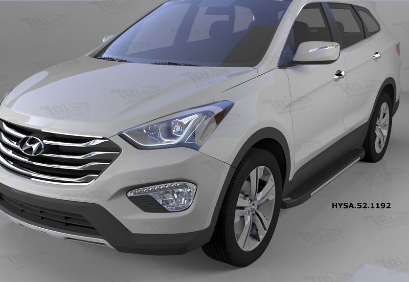 Can Otomotiv HYSA.52.1192 пороги алюминиевые (Onyx) Hyundai Santa Fe (2012-/2013-/2015-)