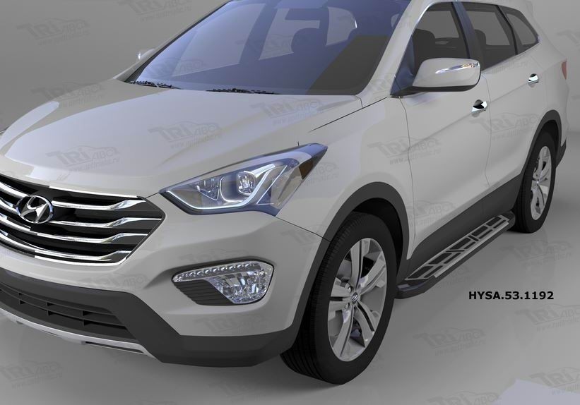Can Otomotiv HYSA.53.1192 пороги алюминиевые (Corund Silver) Hyundai Santa Fe (2012-/2013-/2015-)