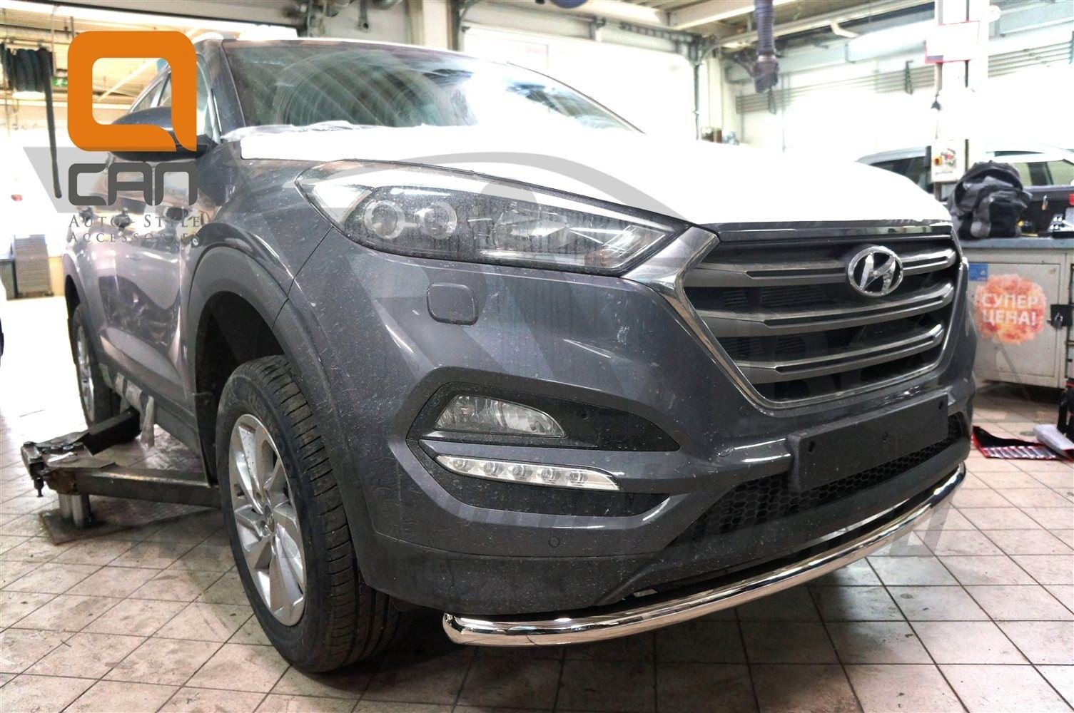 Can Otomotiv HYTU.33.1231 защита переднего бампера Hyundai Tucson (2015-) (одинарная) d60