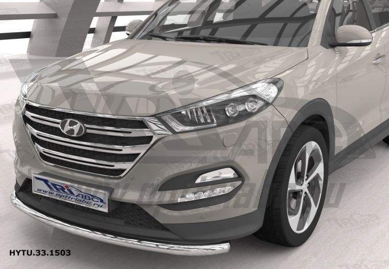 Can Otomotiv HYTU.33.1503 защита переднего бампера Hyundai Tucson (2015-) (одинарная) d 60*