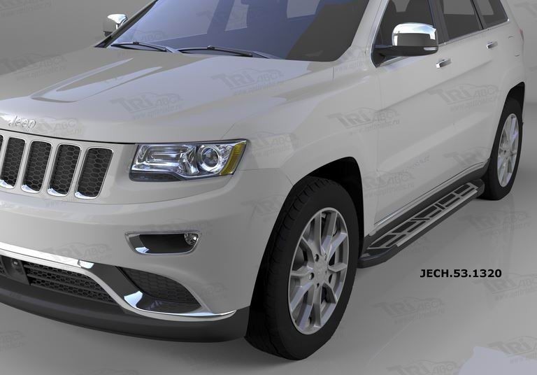 Can Otomotiv JECH.53.1320 пороги алюминиевые (Corund Silver) Jeep Grand Cherokee (2011-) (кроме SRT)