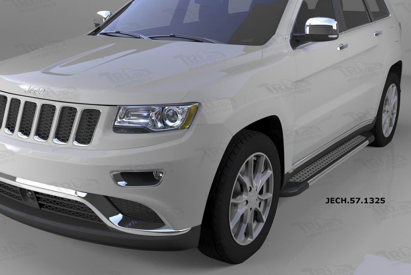 Can Otomotiv JECH.57.1325 пороги алюминиевые (Topaz) Jeep Grand Cherokee (2011-) (кроме SRT)