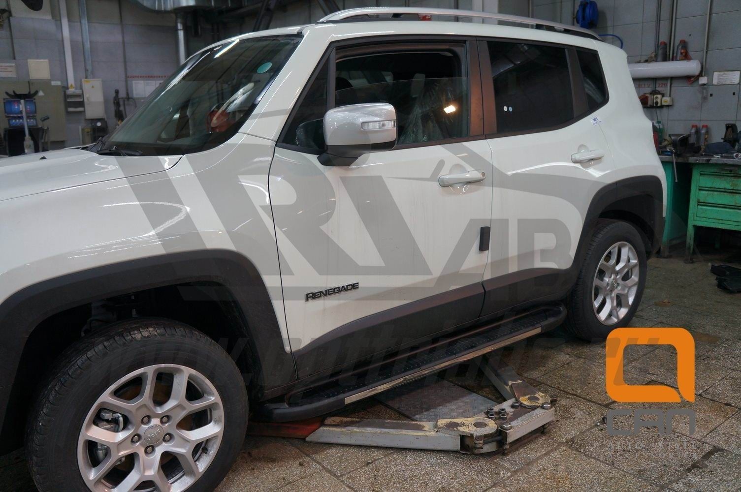 Can Otomotiv JERE.52.1521 пороги алюминиевые (Onyx) Jeep Renegade (2015-)