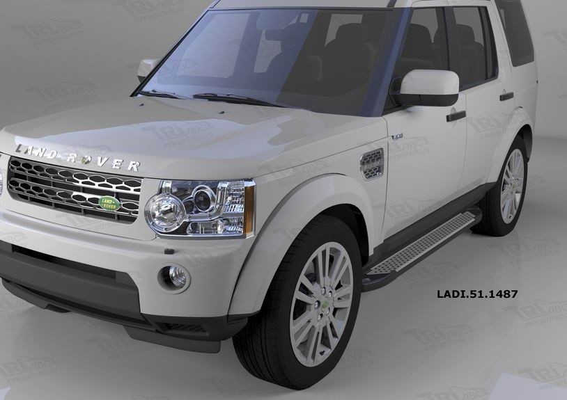 Can Otomotiv LADI.51.1487 пороги алюминиевые (Sapphire Silver) Land Rover Discovery 3 (2008-2010)