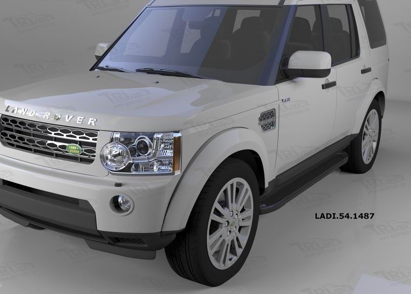 Can Otomotiv LADI.54.1487 пороги алюминиевые (Sapphire Black) Land Rover Discovery 3 (2008-2010)