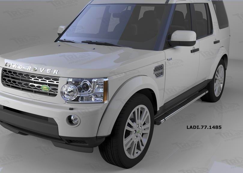 Can Otomotiv LADI.77.1485 пороги алюминиевые (Emerald Black) Land Rover Discovery 4 (2010-)