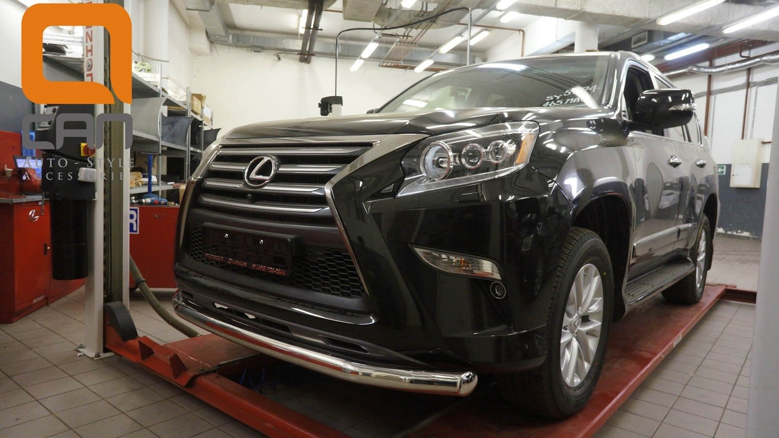 Can Otomotiv LE46.33.4602 защита переднего бампера Lexus GX460 (2014-) (одинарная) d 76