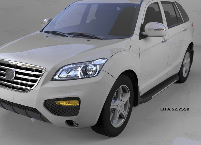 Can Otomotiv LIFA.52.7550 пороги алюминиевые (Onyx) Lifan X60 (2011-)