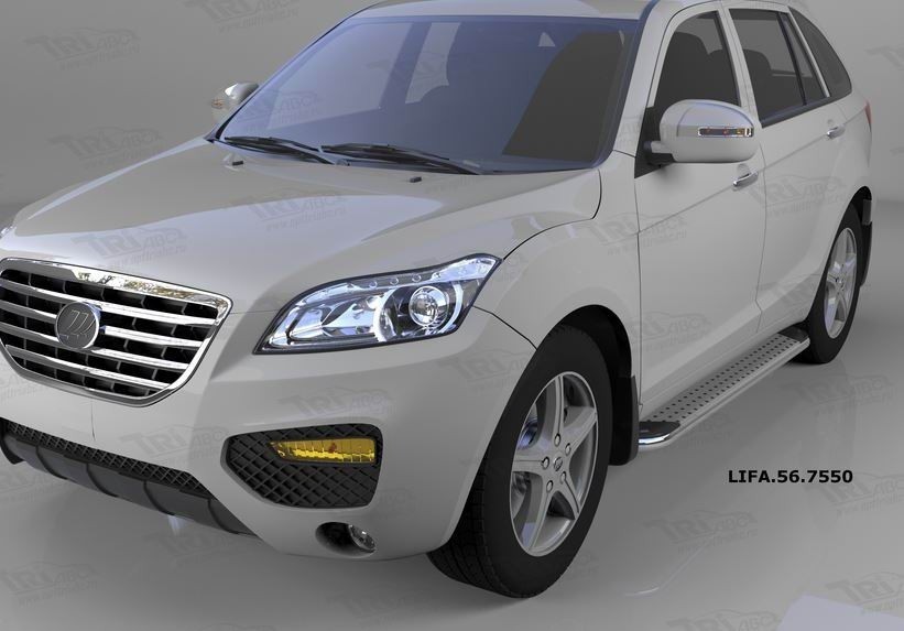 Can Otomotiv LIFA.56.7550 пороги алюминиевые (Opal) Lifan X60 (2011-)