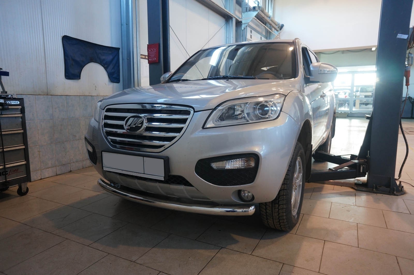 Can Otomotiv LIX6.33.8881 защита переднего бампера Lifan X60 (2013-) (одинарная) d 60*