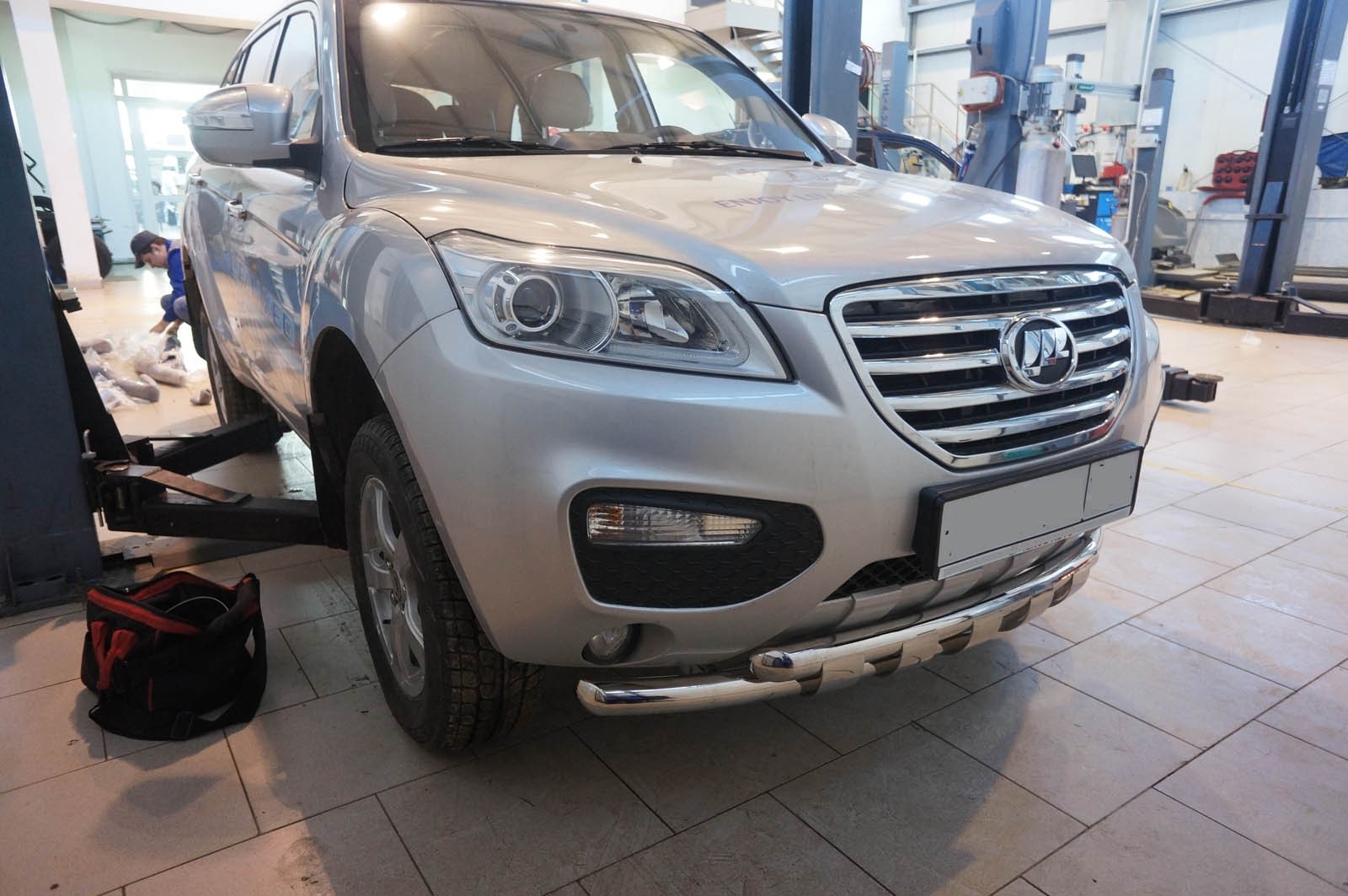 Can Otomotiv LIX6.33.8883 защита переднего бампера Lifan X60 (2013-) (Shark) d 60/60