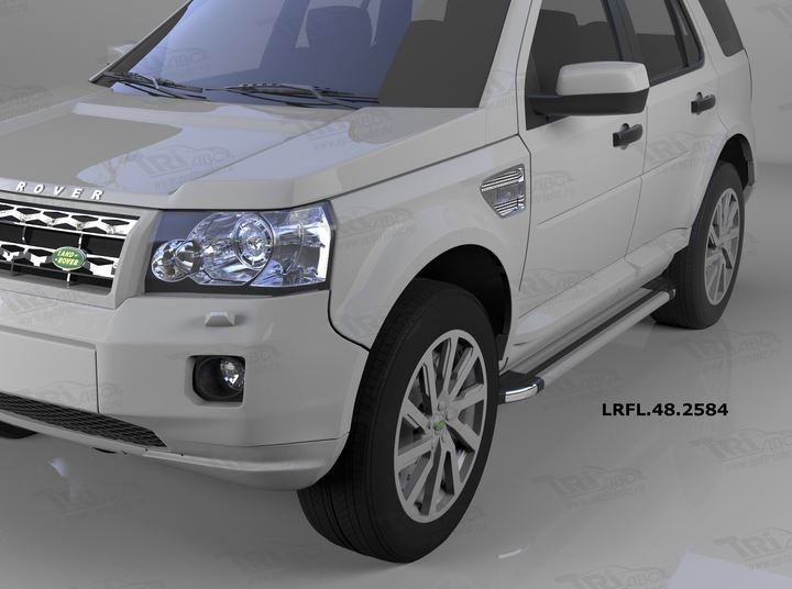 Can Otomotiv LRFL.48.2584 пороги алюминиевые (Brillant) Land Rover Freelander 2 (2008-) (серебр)