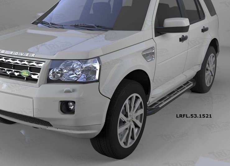 Can Otomotiv LRFL.53.1521 пороги алюминиевые (Corund Silver) Land Rover Freelander 2 (2008-)