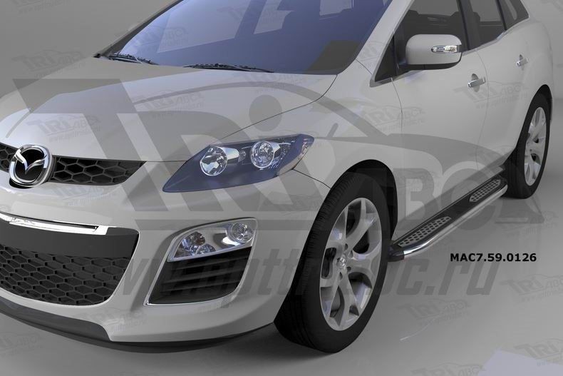 Can Otomotiv MAC7.59.0126 пороги алюминиевые (Zirkon) Mazda CX7 (2011-)