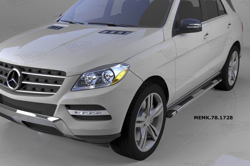 Can Otomotiv MACX.78.1729 пороги алюминиевые (Emerald silver ) Mercedes ML W166 (2011-)