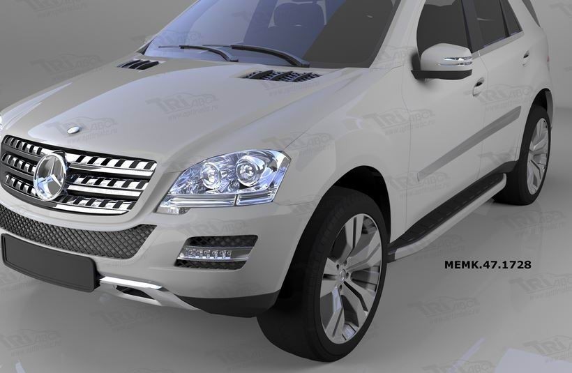 Can Otomotiv MEMK.47.1728 пороги алюминиевые (Alyans) Mercedes ML W164 (2006-2011)